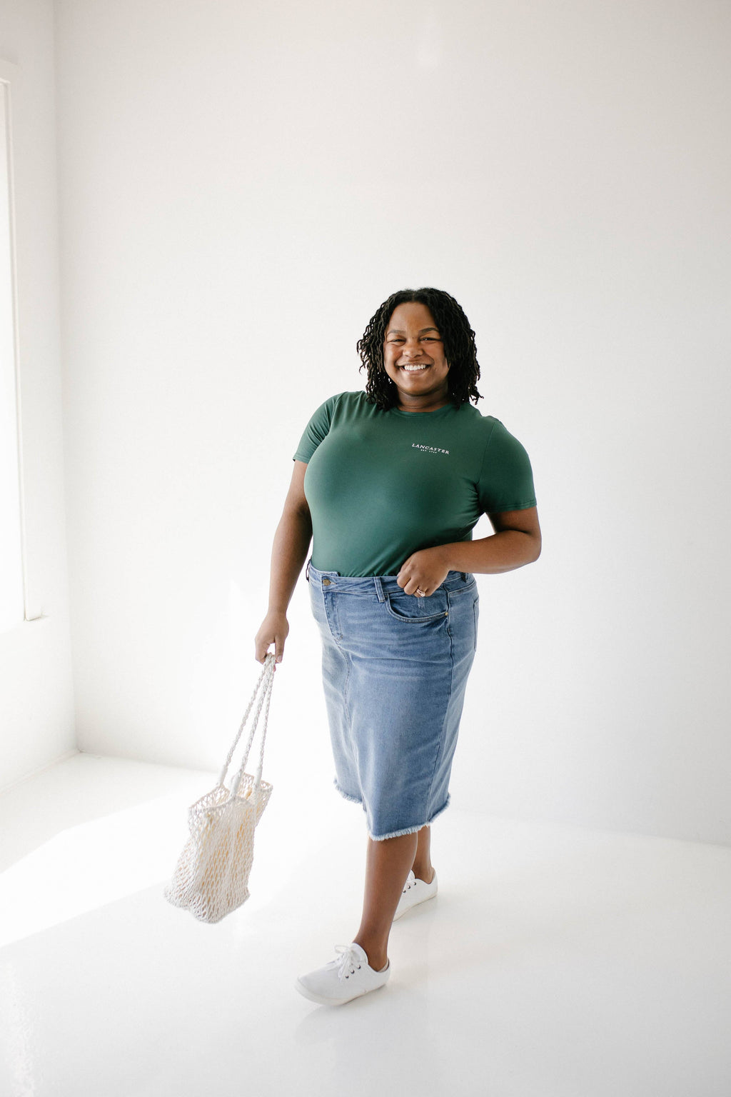 'Nala' Distressed Denim Skirt