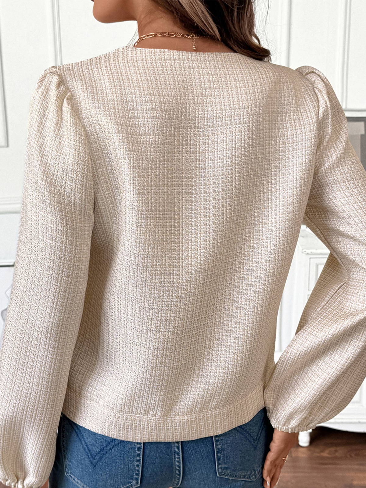 Single Breasted Pocket Long Sleeved Jacket