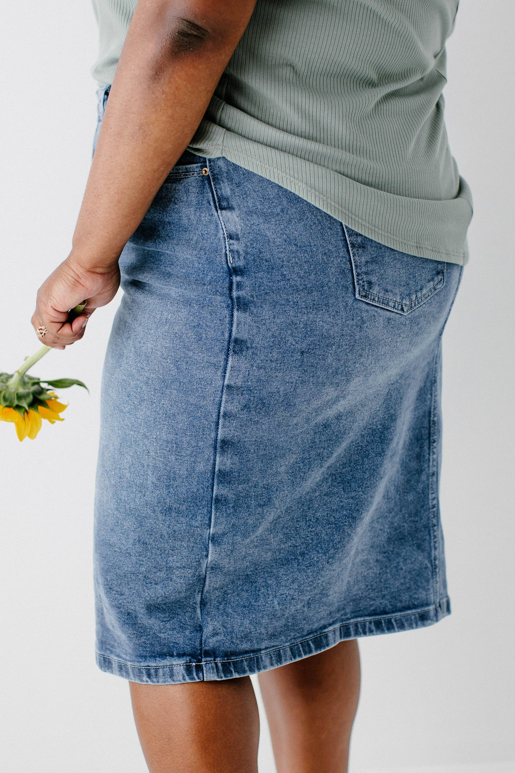 'Robyn' Classic Denim Skirt