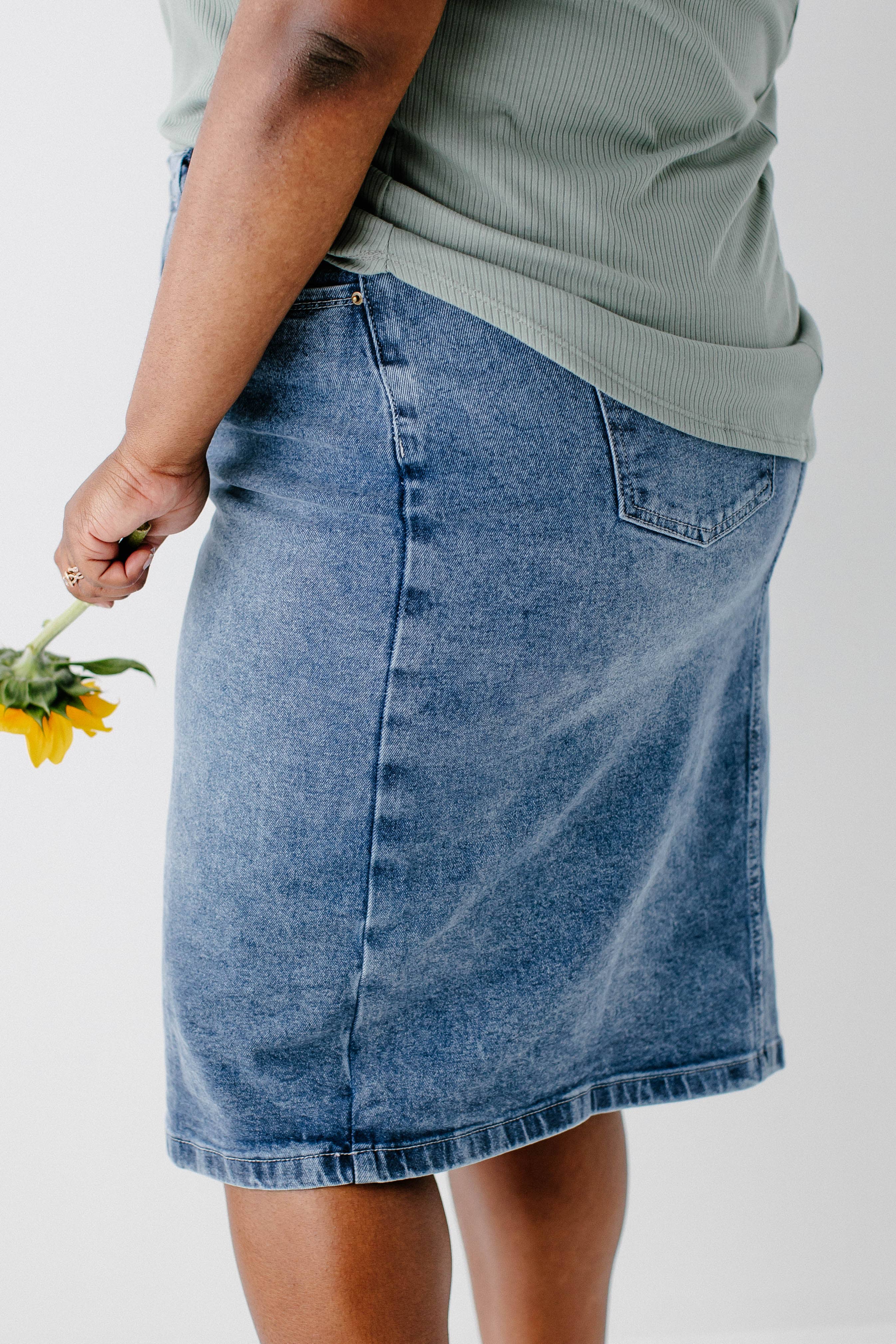 'Robyn' Classic Denim Skirt