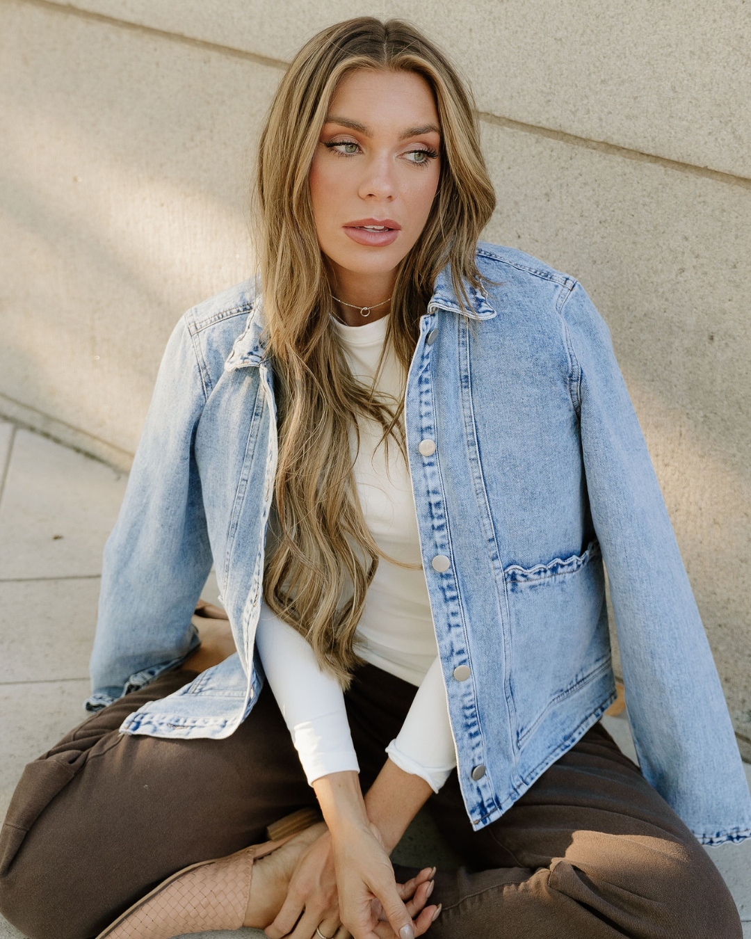 Solana Denim Jacket - Light Wash