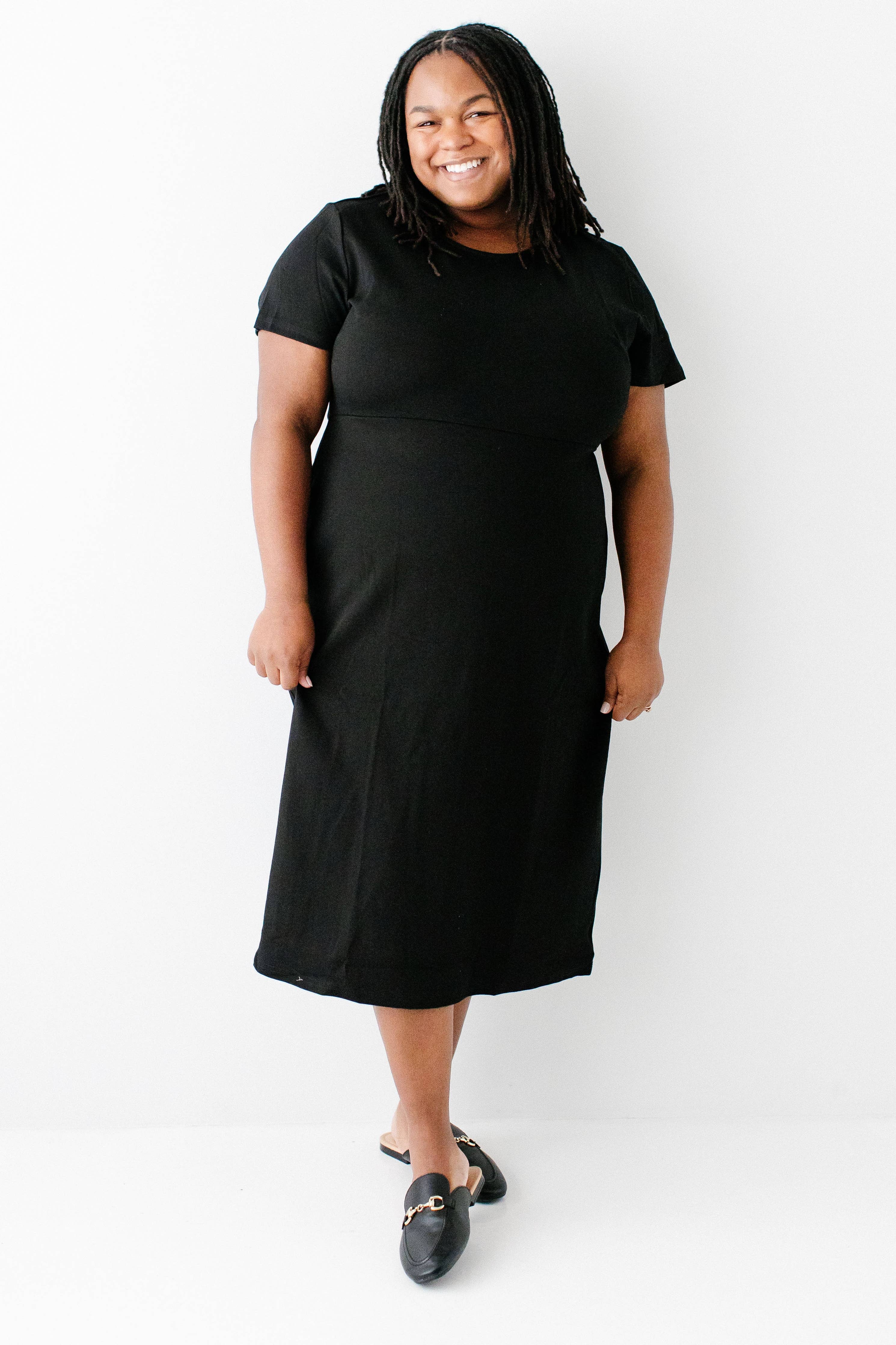 'Spencer' Ponte Knit Midi Dress