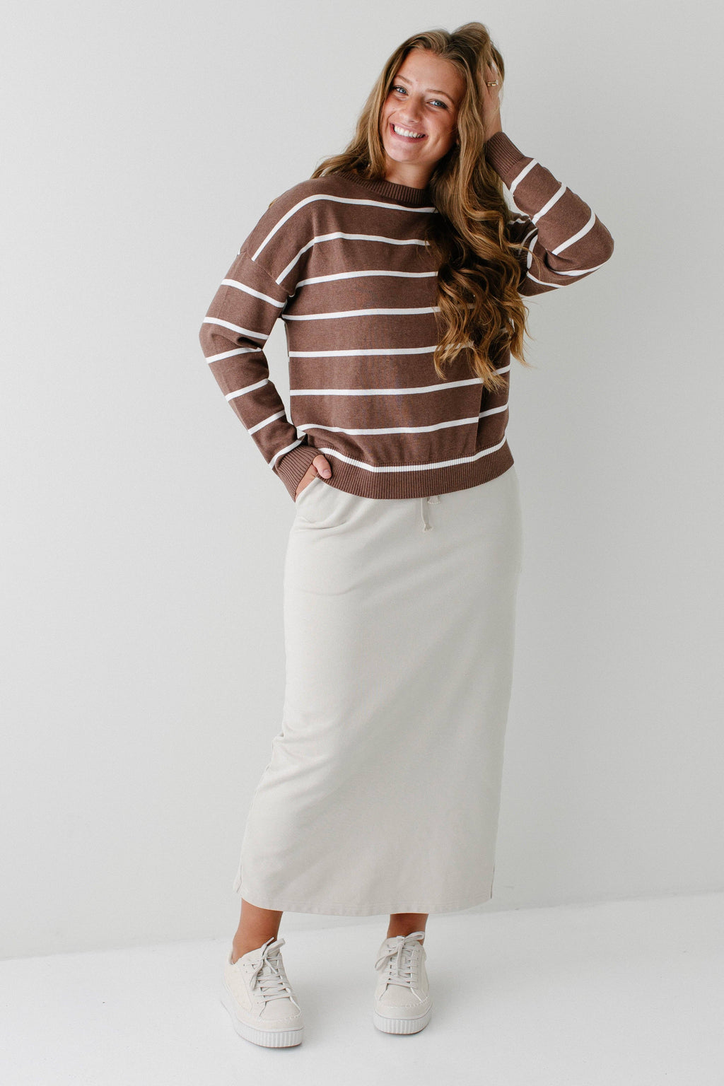 'Megan' Maxi Sweatshirt Skirt