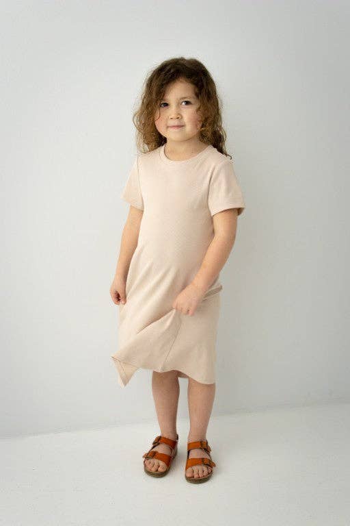 'Hope' Girl Ribbed T-Shirt Dress