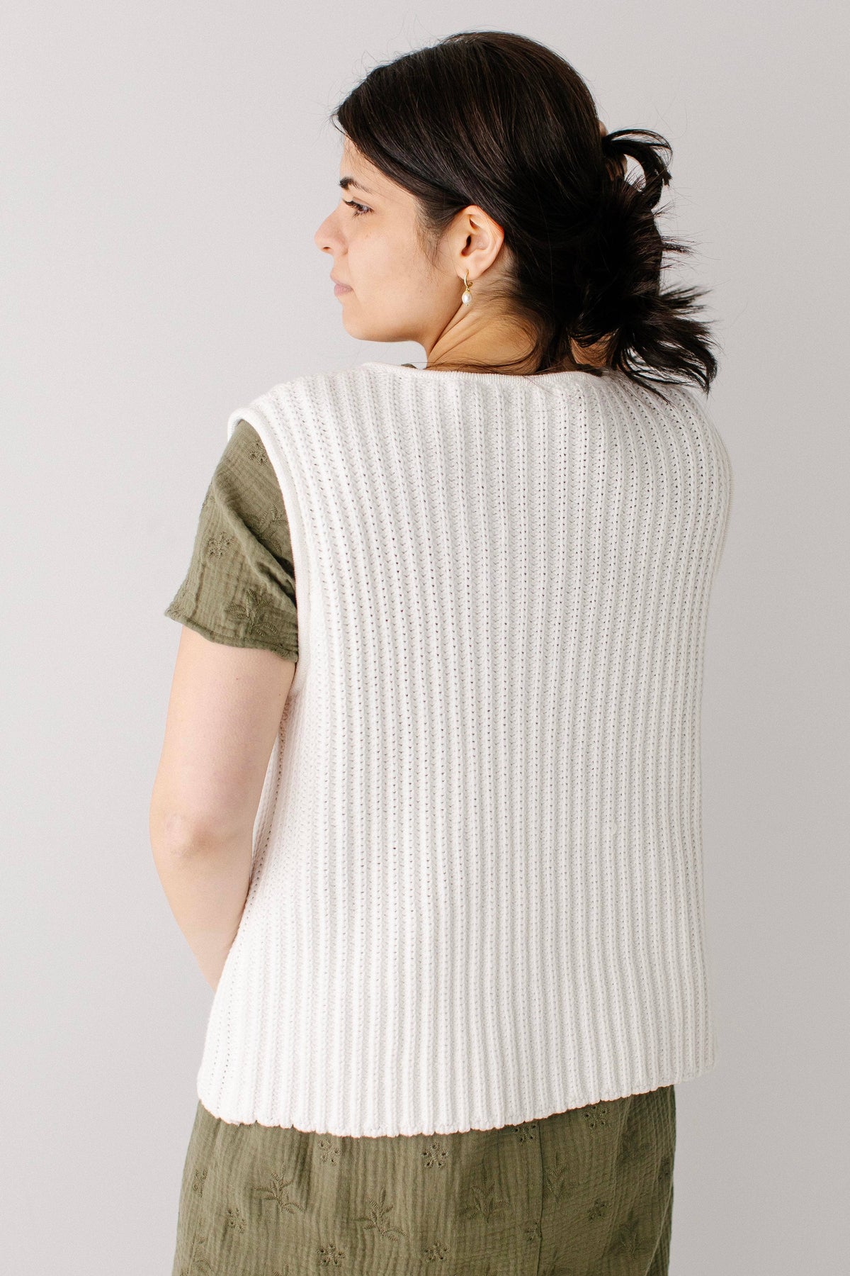 Ingrid Fall Bow Tie Knit Vest