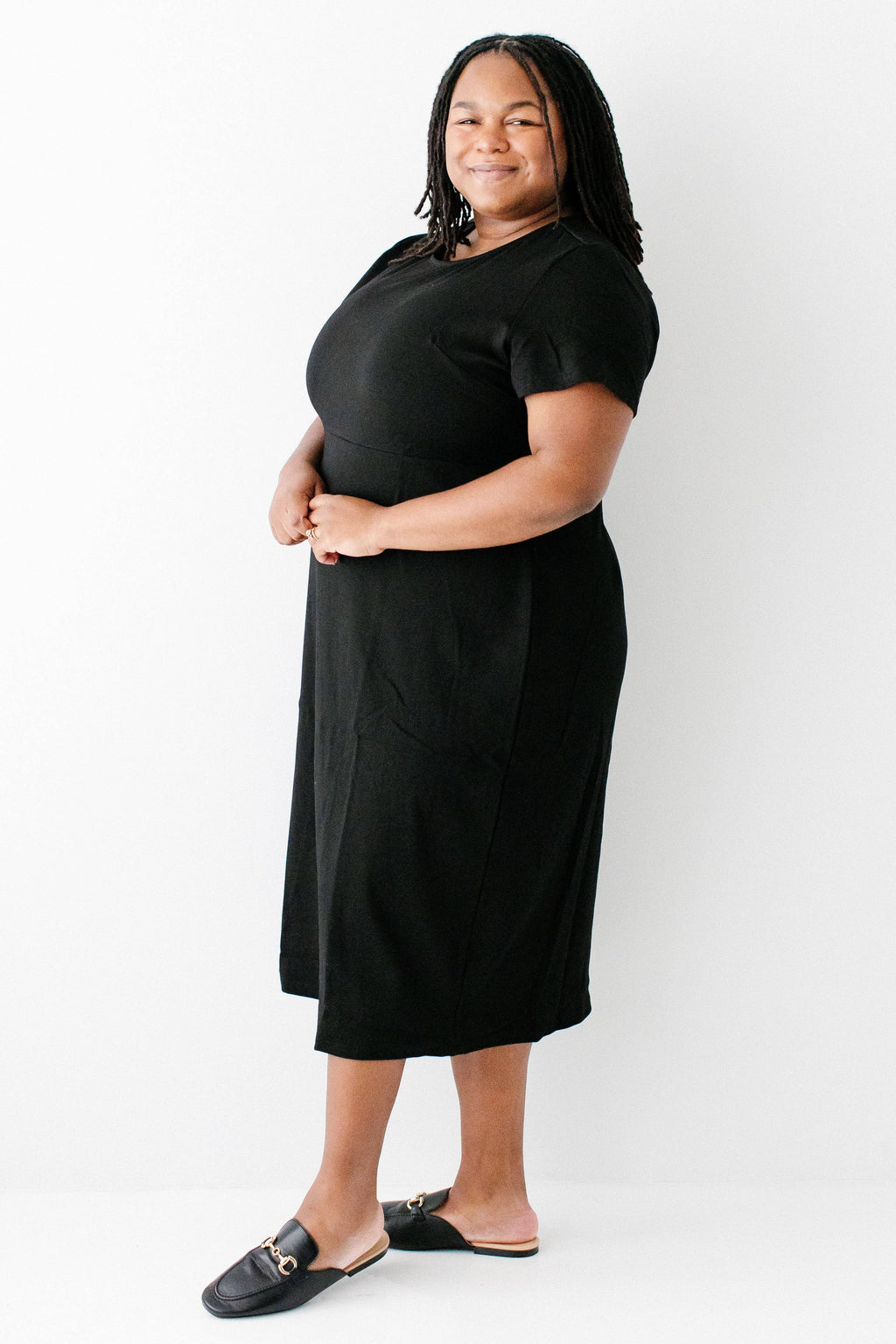 'Spencer' Ponte Knit Midi Dress