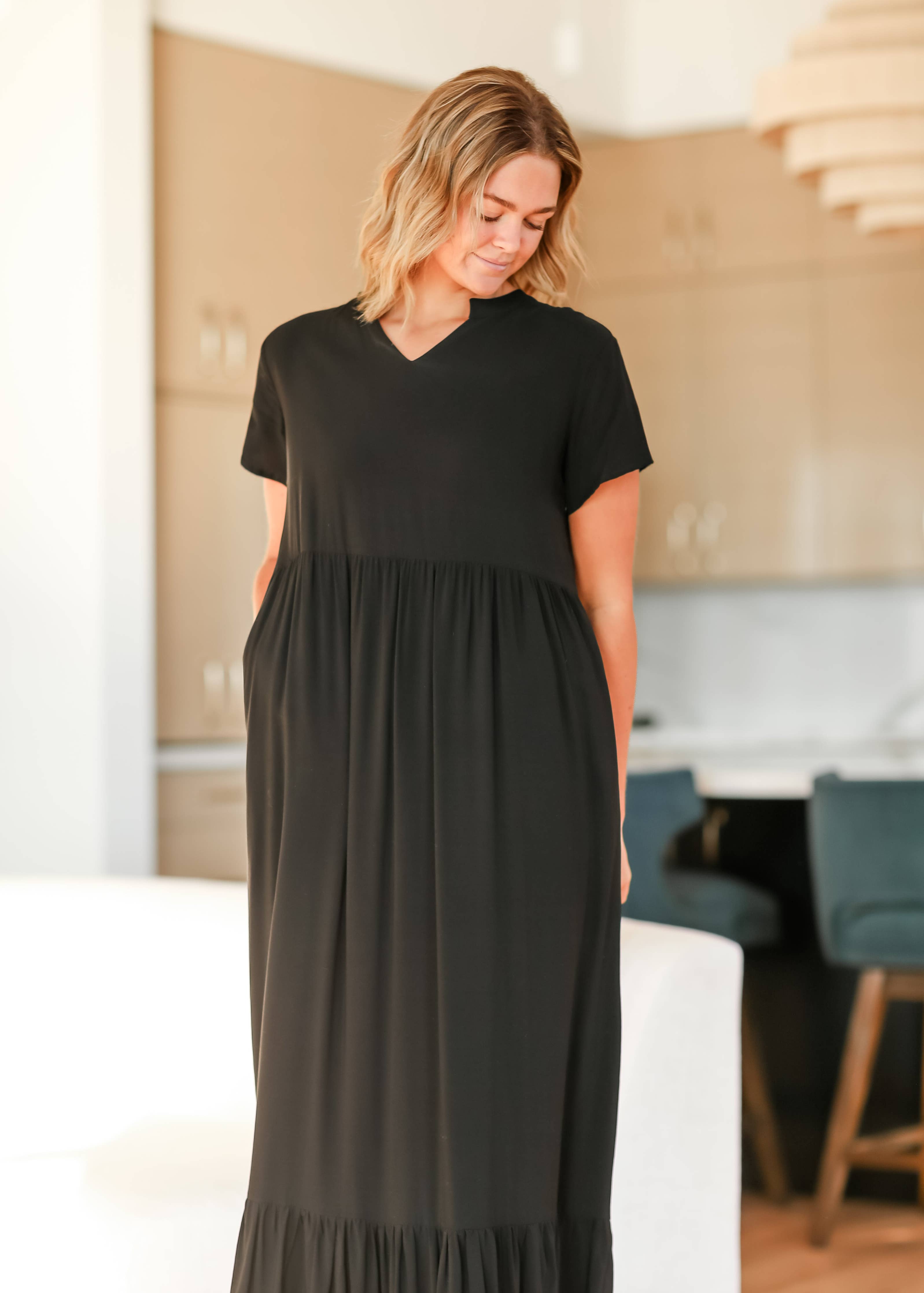 Womens Jaydrien Flutter Sleeve Maxi Dress Summer 2025
