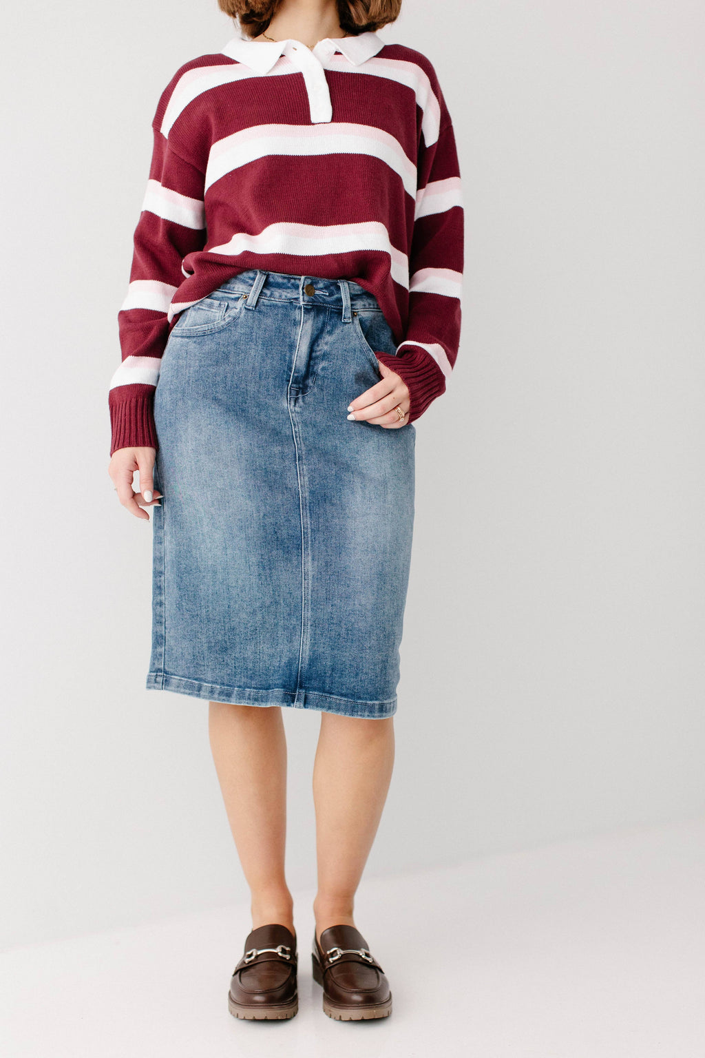 'Robyn' Classic Denim Skirt