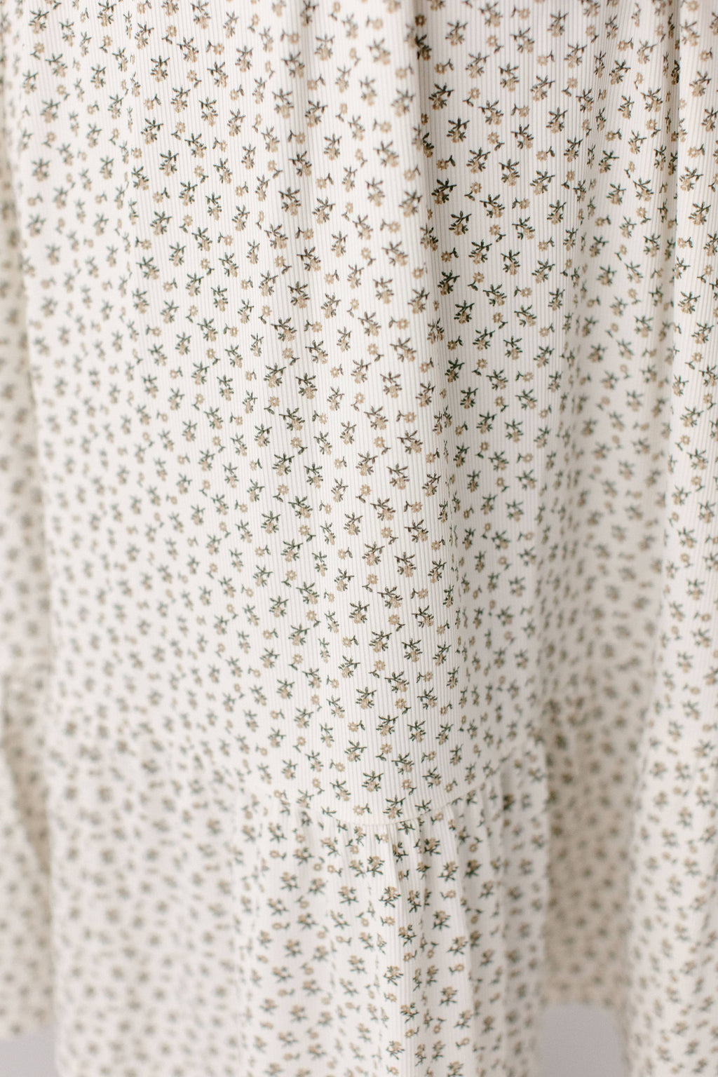 'Shiloh' Ditsy Floral Ribbed Midi Dress