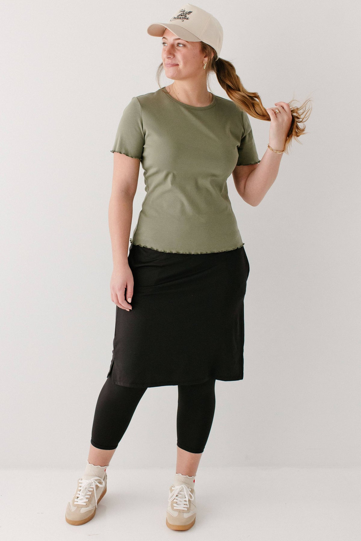 Jessica 3/4 Leggings Skort - Fall