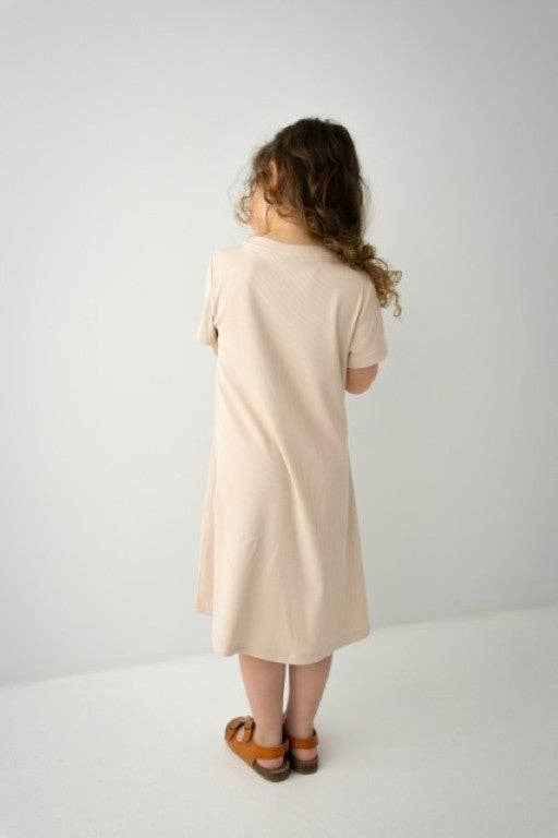 'Hope' Girl Ribbed T-Shirt Dress