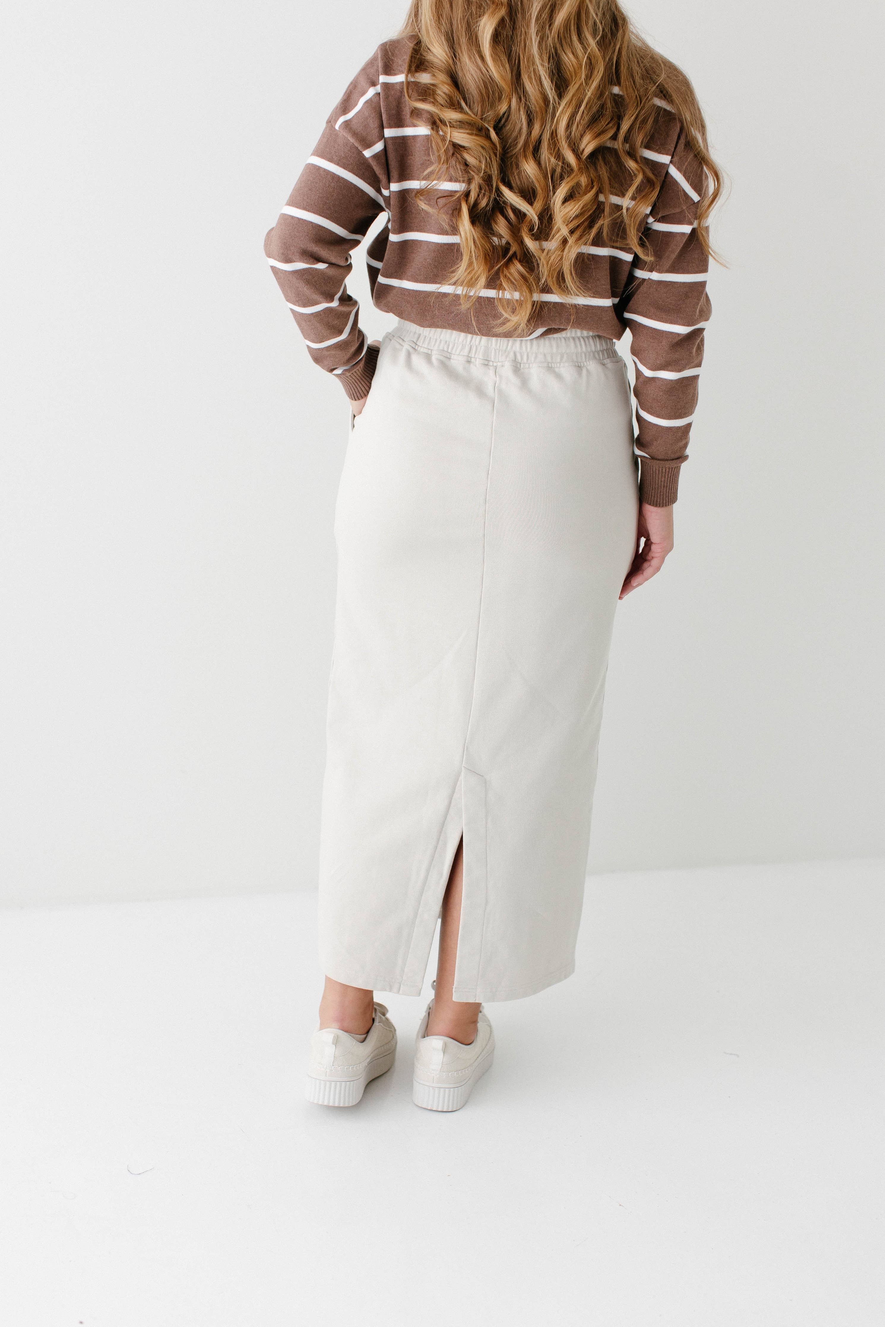'Megan' Maxi Sweatshirt Skirt