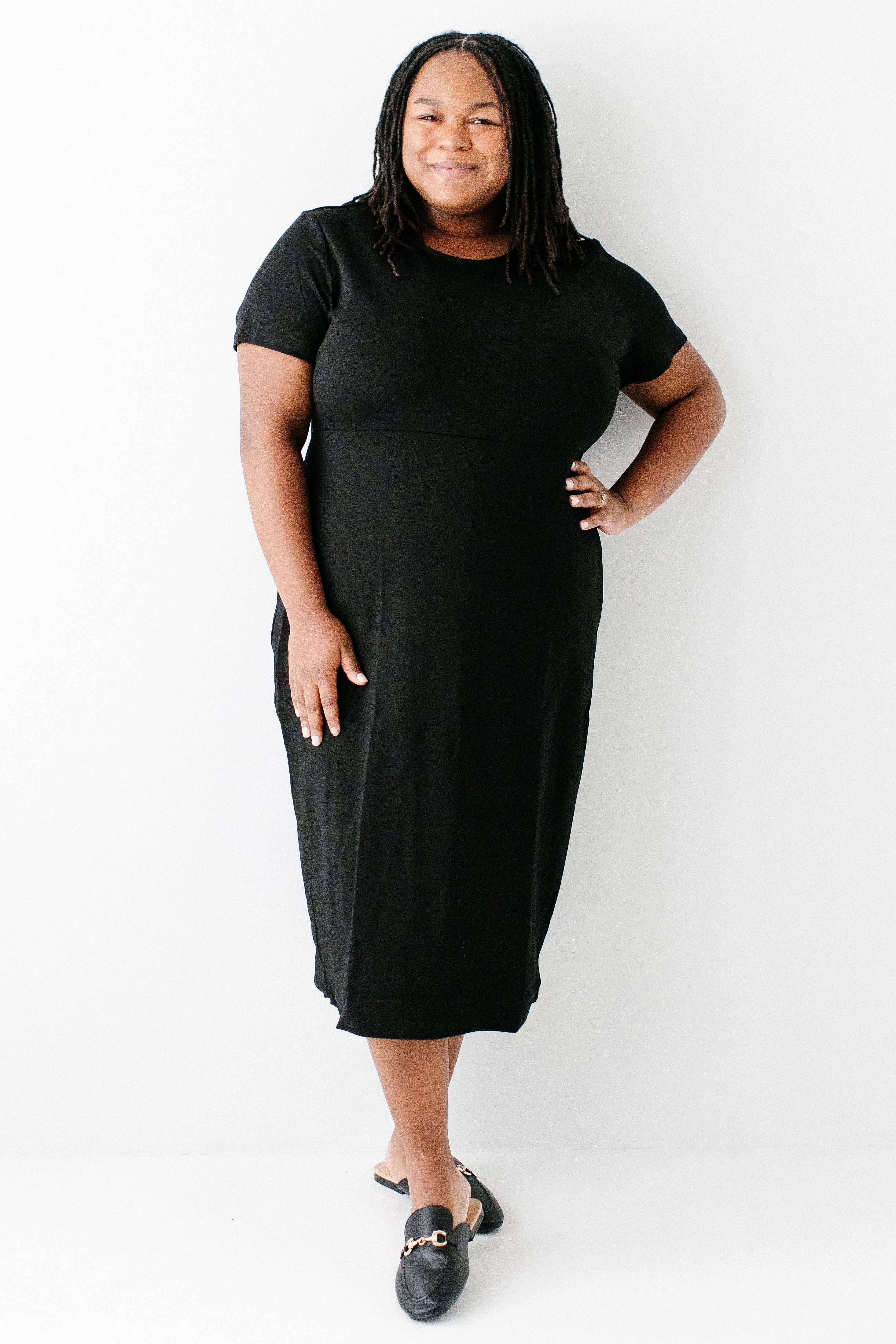 'Spencer' Ponte Knit Midi Dress