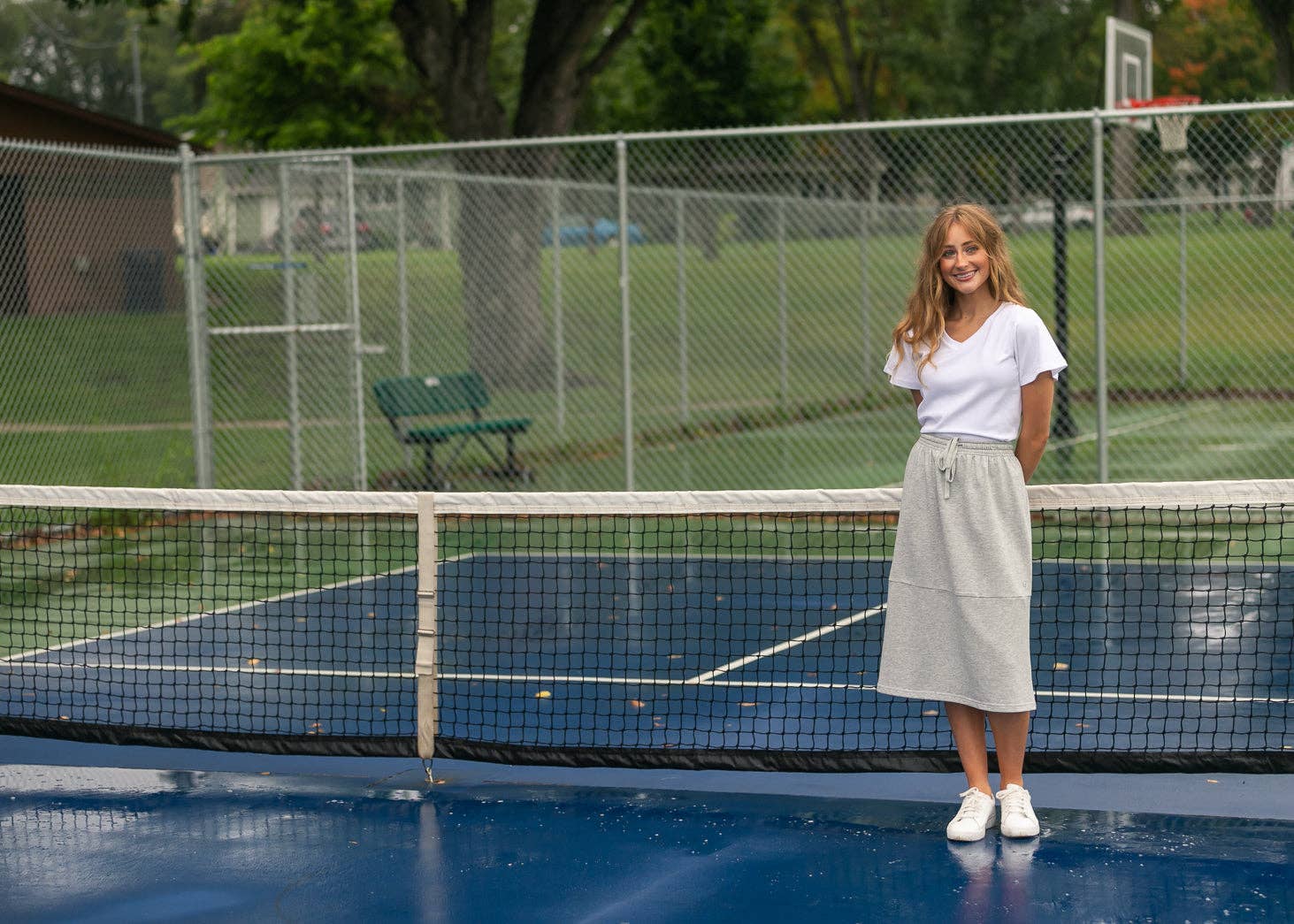 Gracie Midi Sweatshirt Skirt