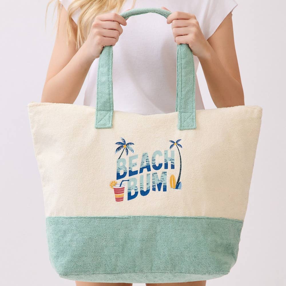 Beach Bum Terry Tote Bag