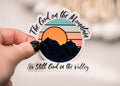 The God On The Mountains Vinyl Sticker, 3x3 in
