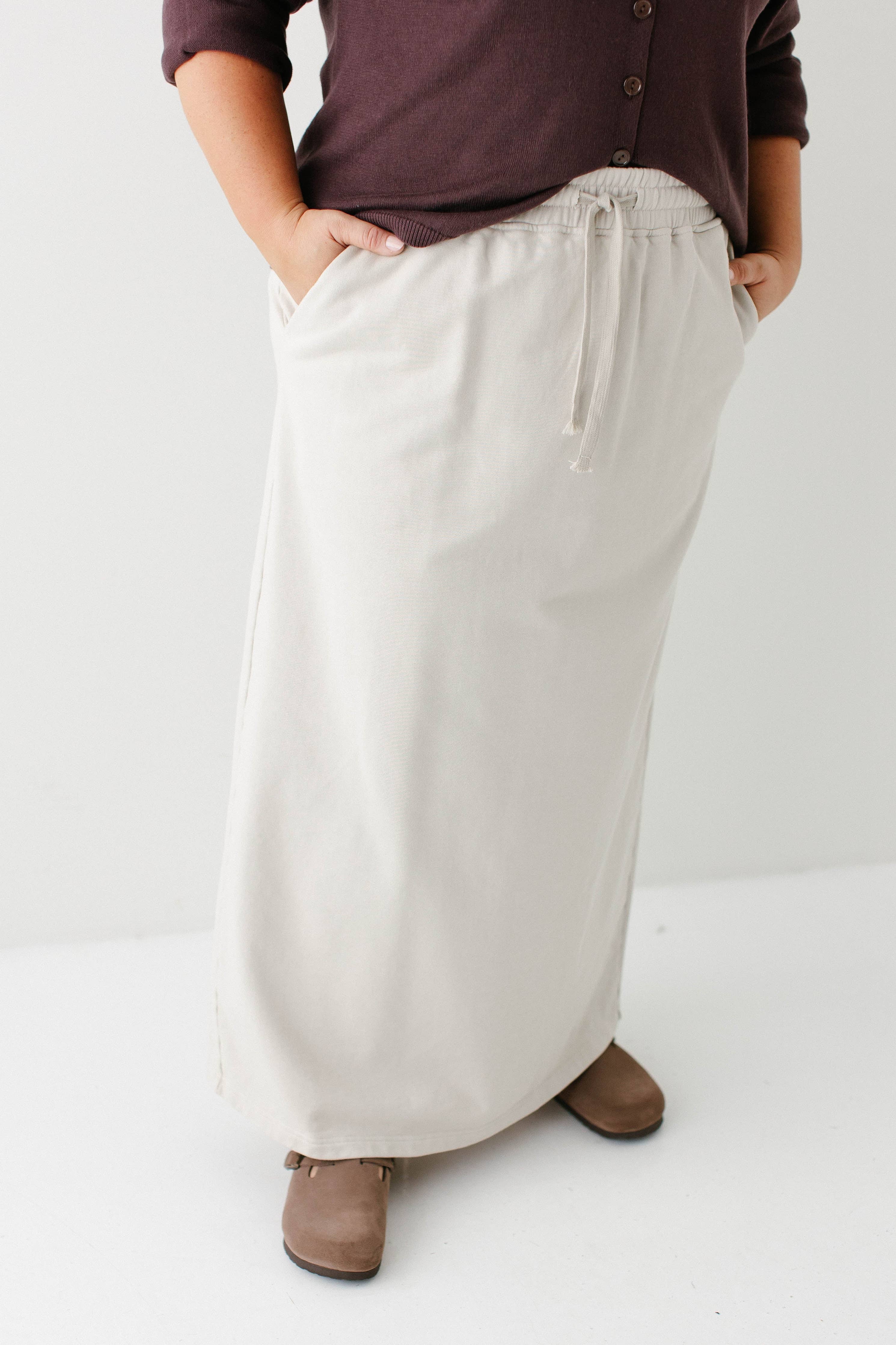 'Megan' Maxi Sweatshirt Skirt