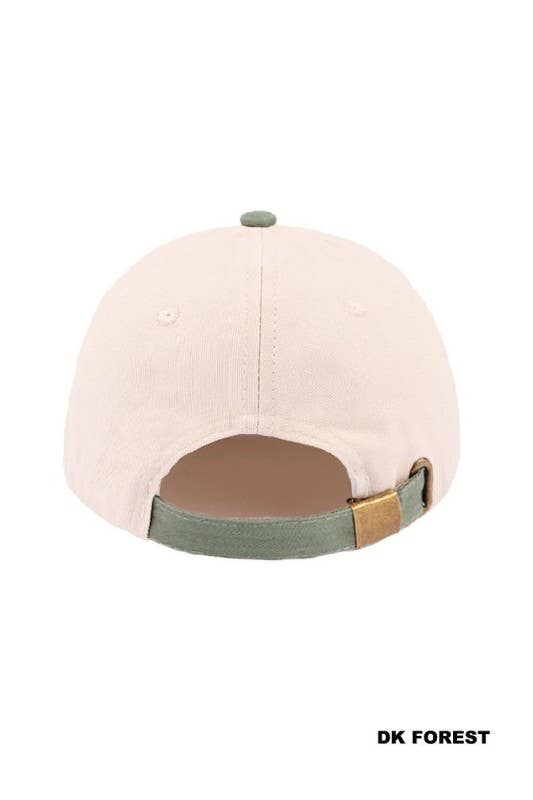 Jesus Saves Two Tone Canvas Cotton Cap