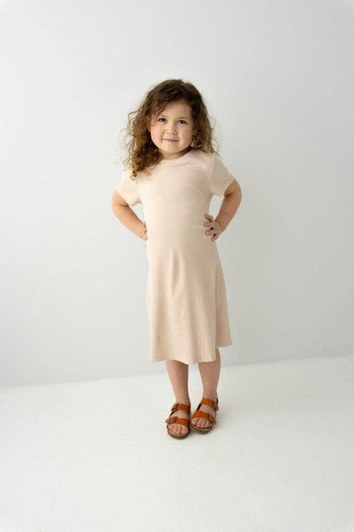'Hope' Girl Ribbed T-Shirt Dress