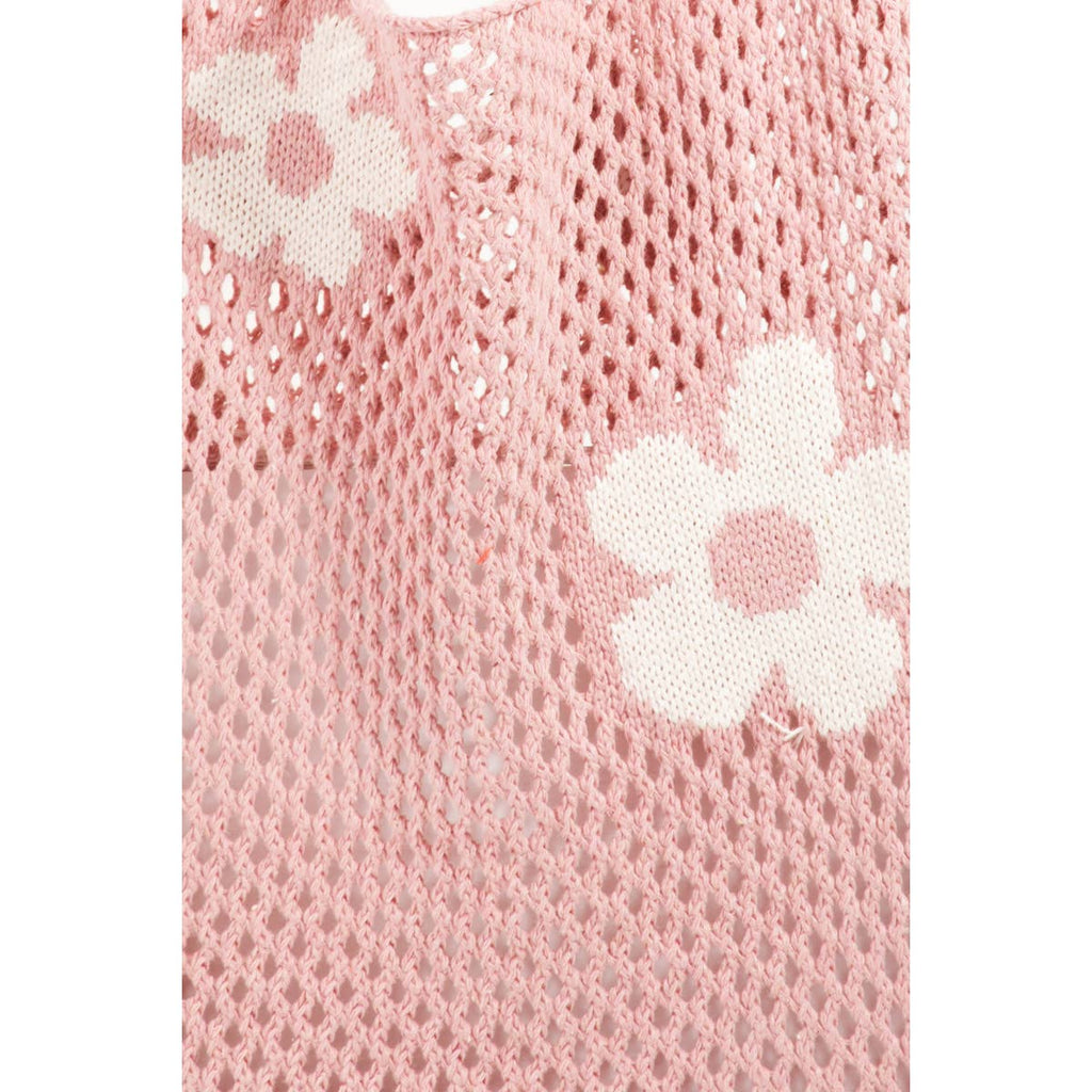 Flower Knitted Shoulder Bag
