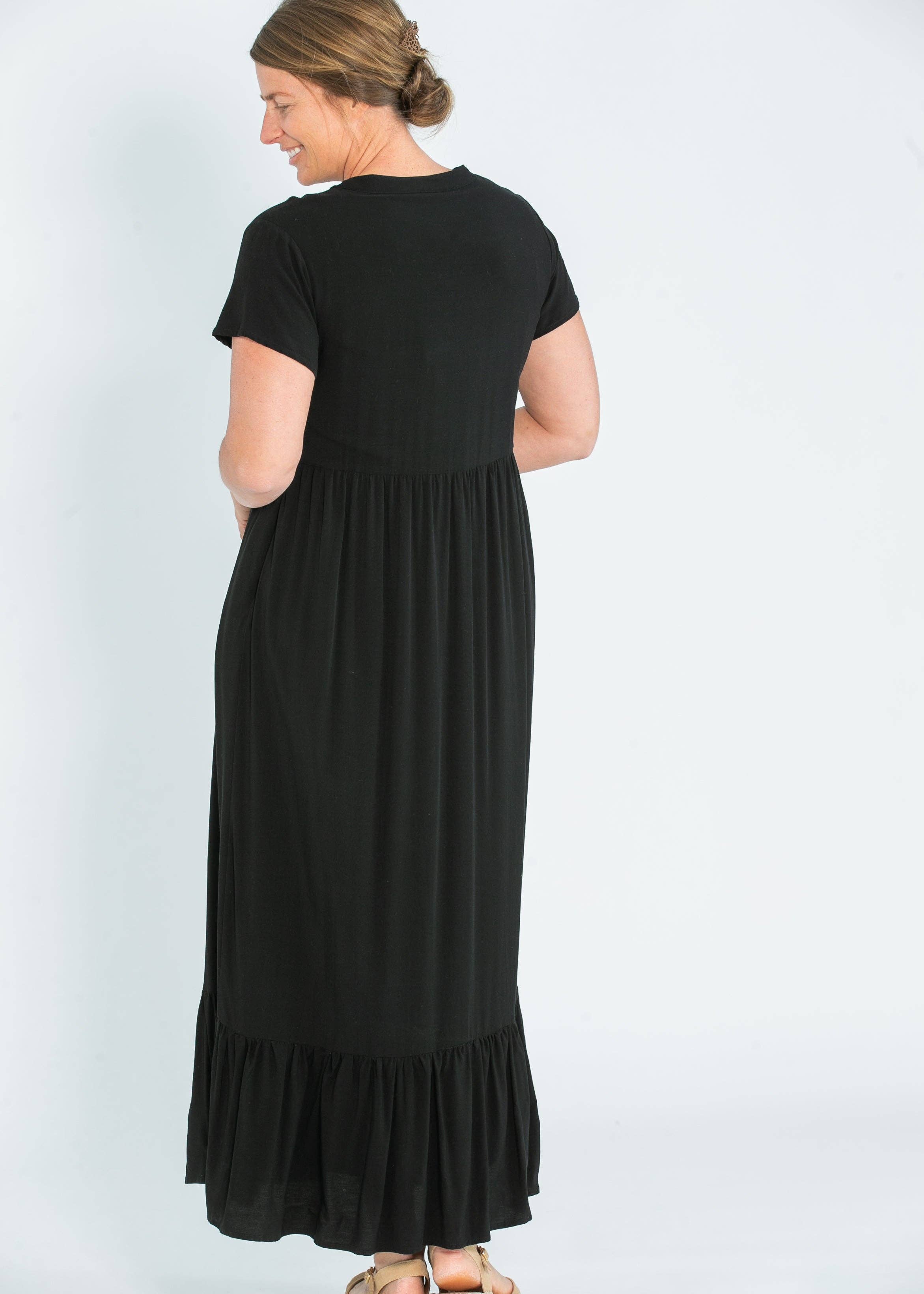 Womens Jaydrien Flutter Sleeve Maxi Dress Summer 2025