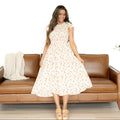 Maisie Pink & Gold Sundress | Maxi Sundress | Casual Dress