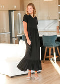Womens Jaydrien Flutter Sleeve Maxi Dress Summer 2025