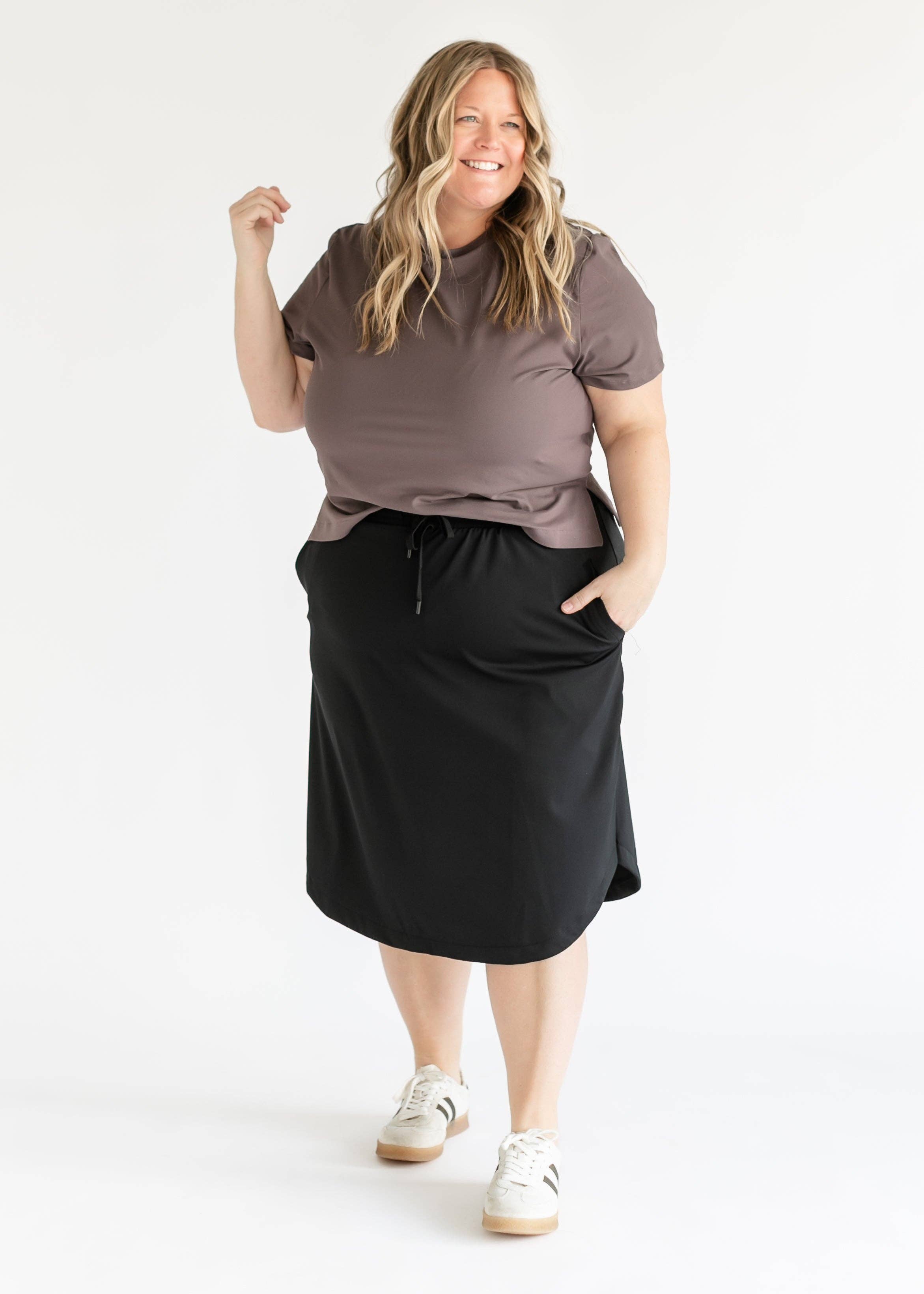 Kenedi Black Sport Skirt