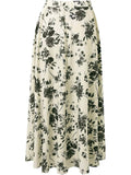 Lace Up Printed Pocket Skirt