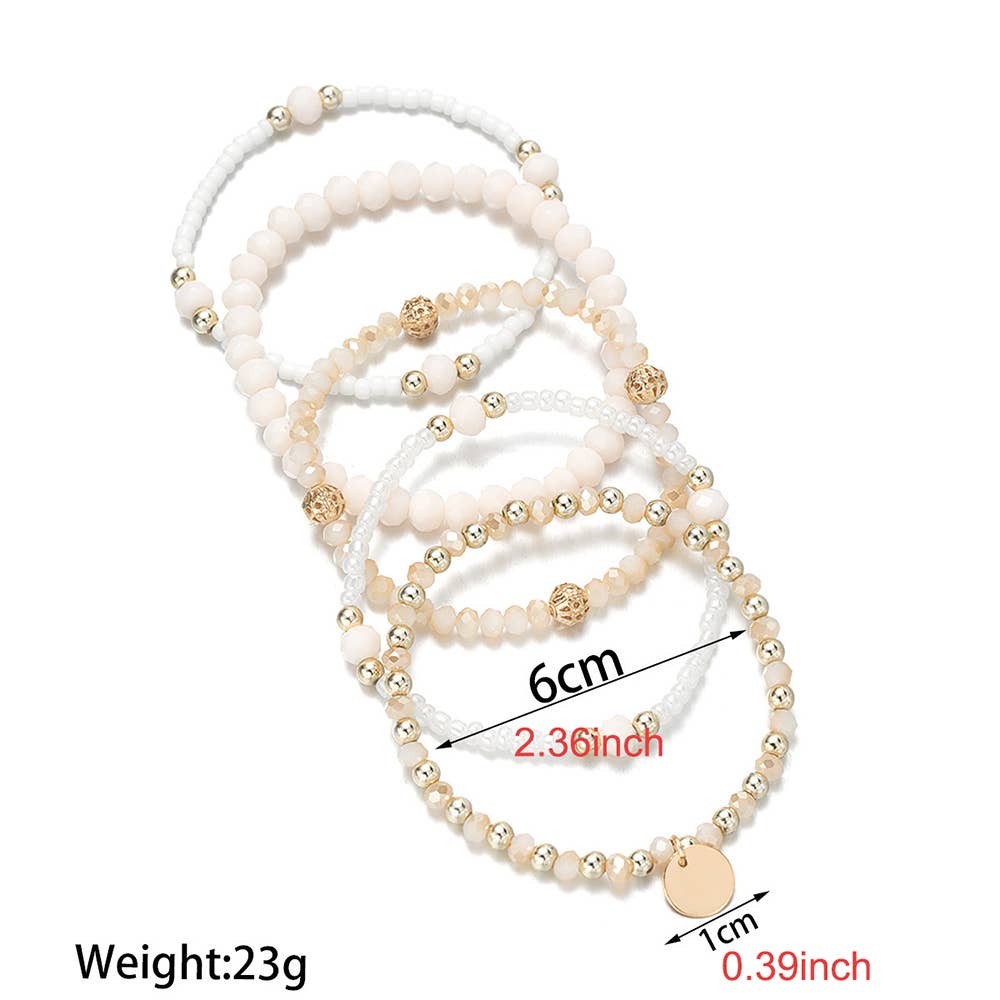 Alloy Round Pendant With Crystal Resin Beads