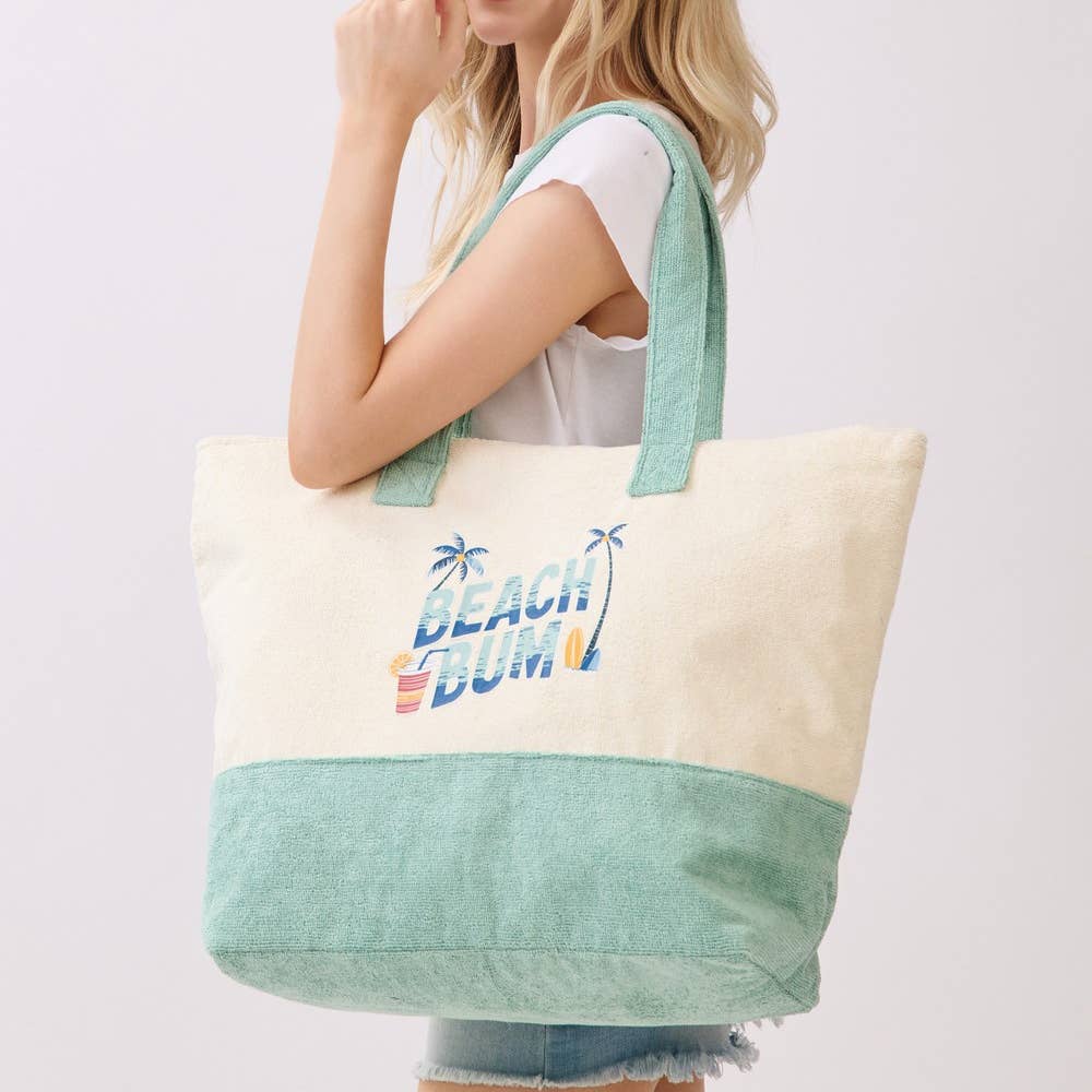 Beach Bum Terry Tote Bag