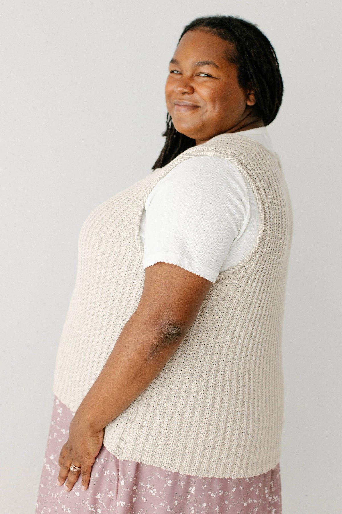Ingrid Fall Bow Tie Knit Vest