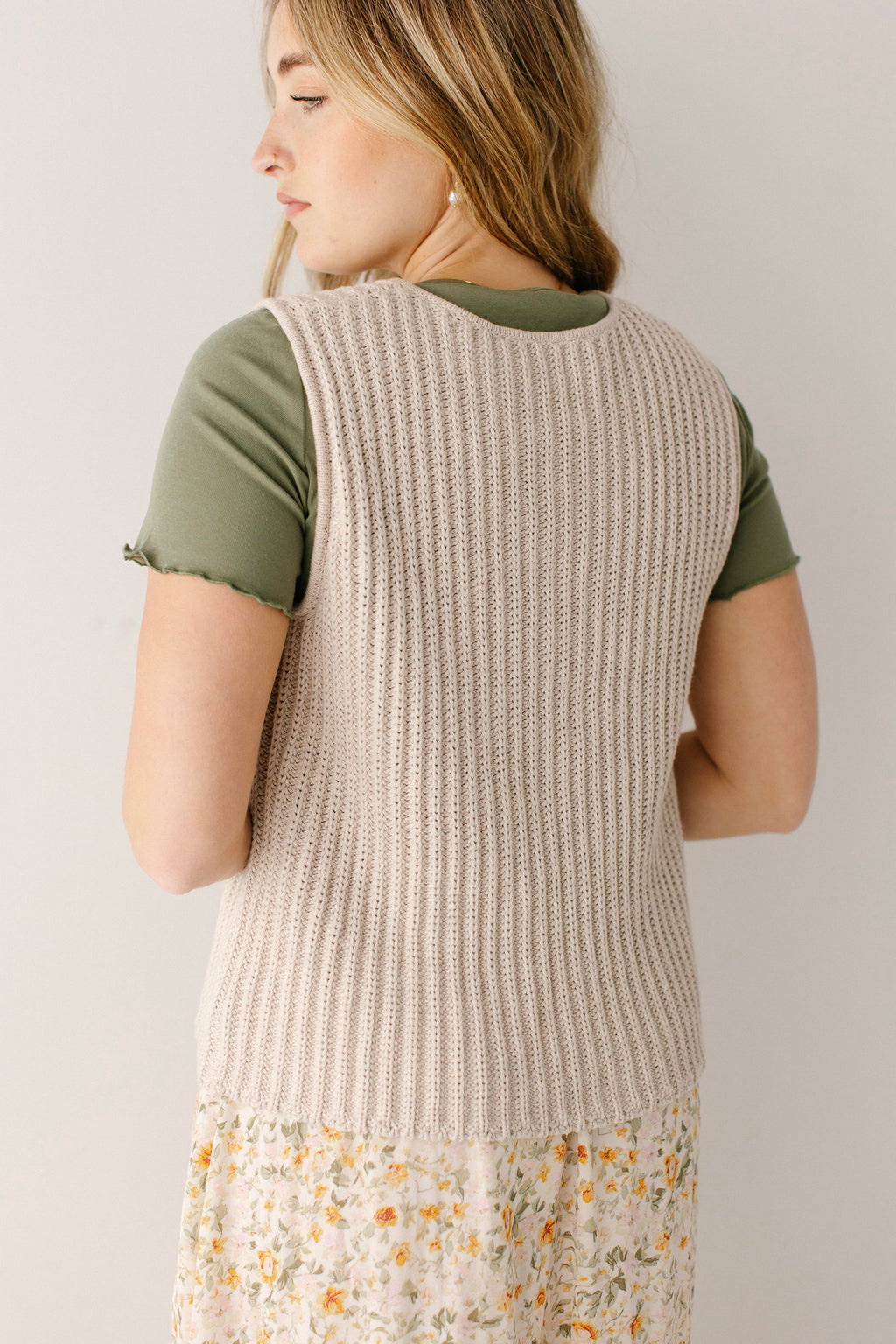 Ingrid Fall Bow Tie Knit Vest