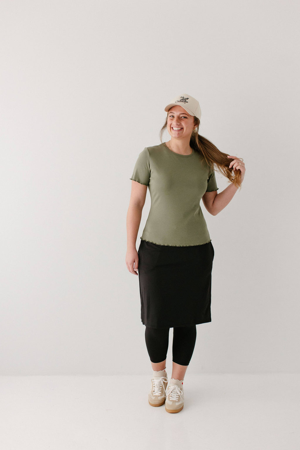 Jessica 3/4 Leggings Skort - Fall