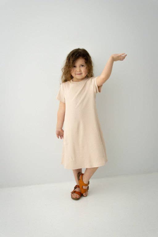 'Hope' Girl Ribbed T-Shirt Dress