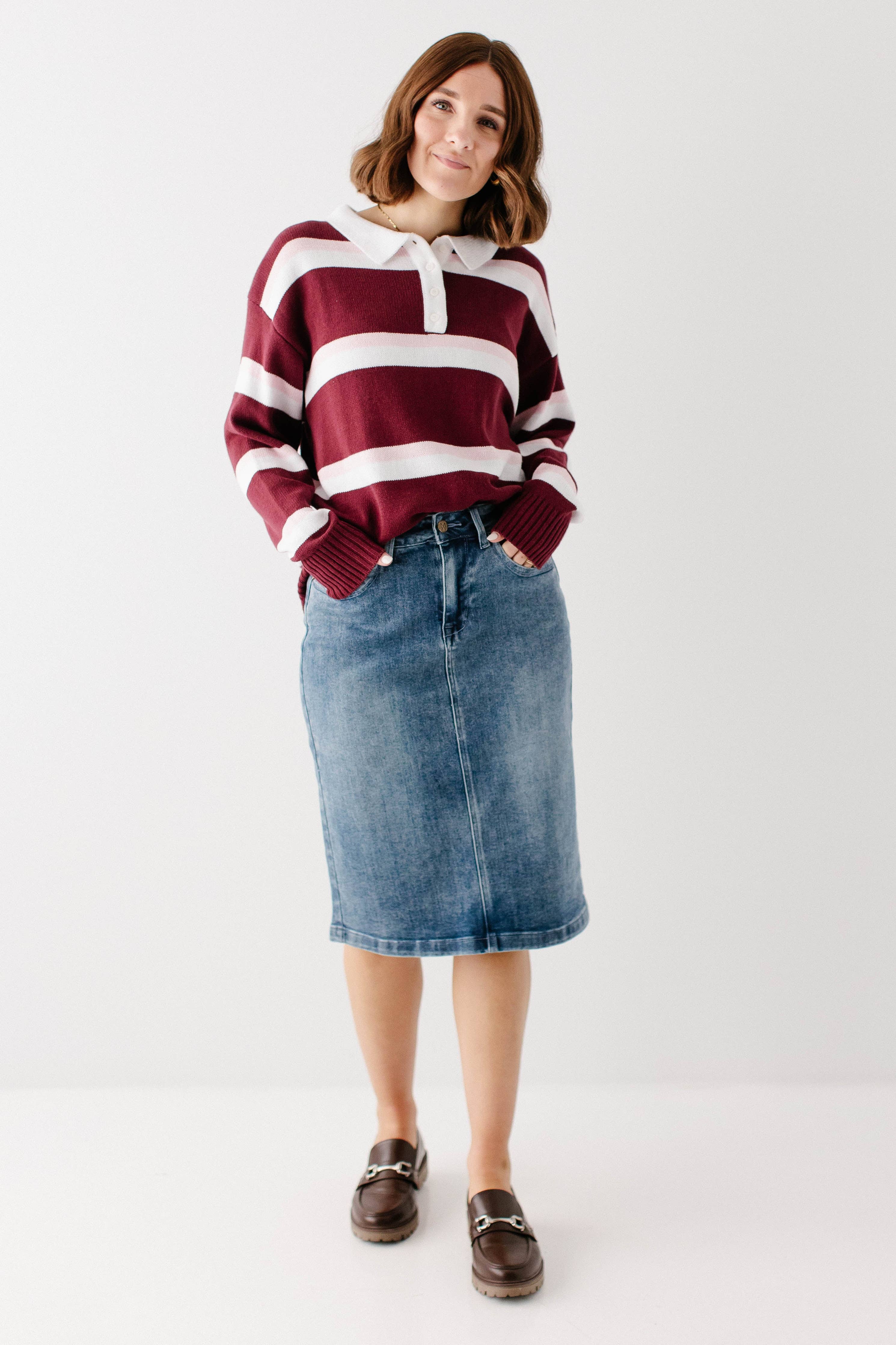 'Robyn' Classic Denim Skirt